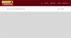 Desktop Screenshot of hotelrosedale.com