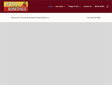 Tablet Screenshot of hotelrosedale.com